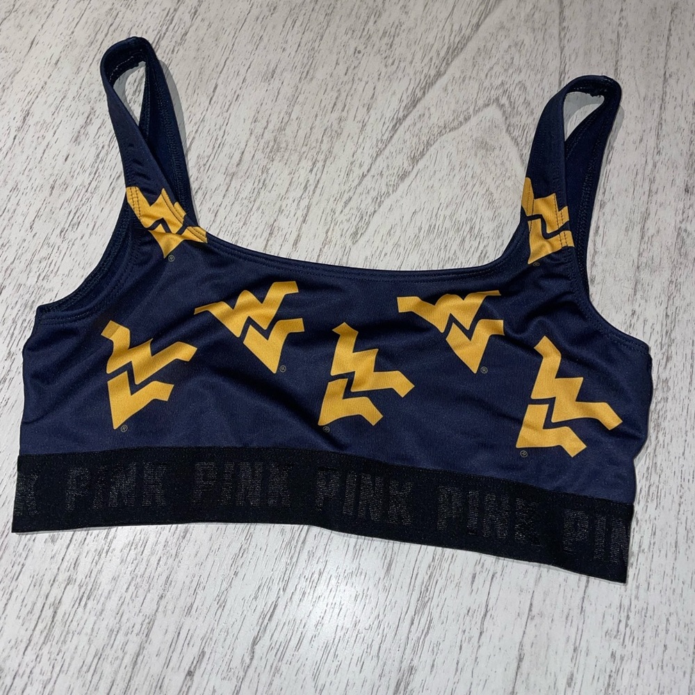 Victoria secret PINK WVU sports bra